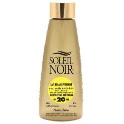 N°71 Lait Fluido Protezione Vitamine Moyenne Peaux Effetto Mat Ou Bronzees Spf20 150 Ml Soleil Noir