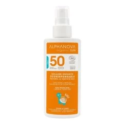 Sun Kids Latte Solare Bio Spf50 125 Ml Profumo Di Vaniglia E Albicocca Alphanova