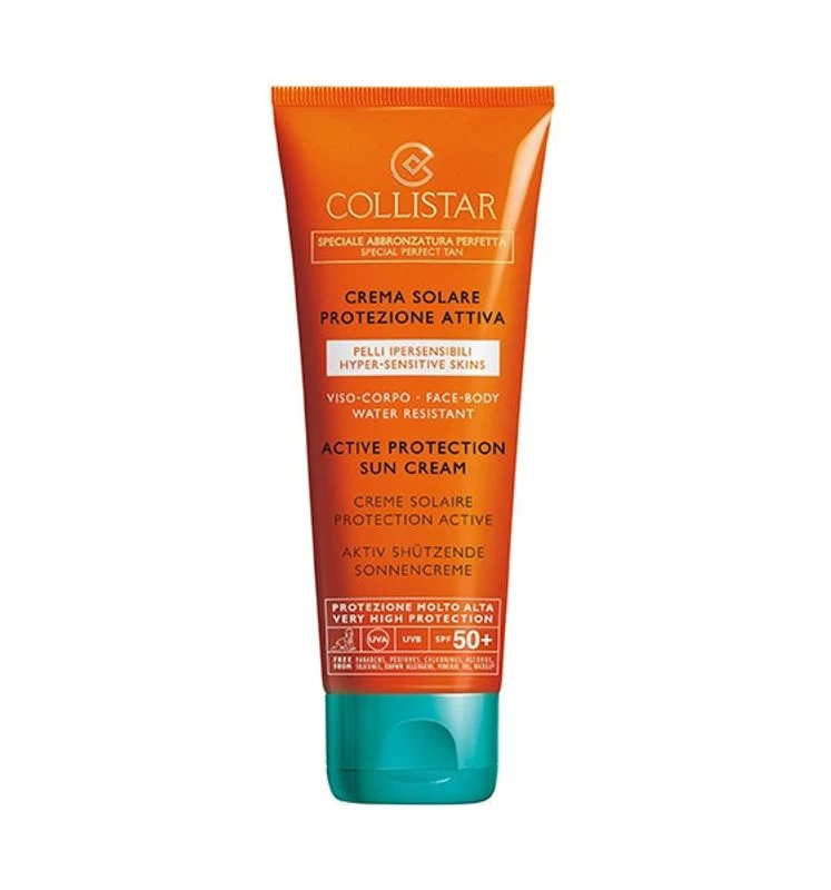 Collistar Crema Solare SPF50+ Protezione Attiva Pelli Ipersensibili 100ml 1 Collistar Crema Solare SPF50+ Protezione Attiva Pelli Ipersensibili 100ml