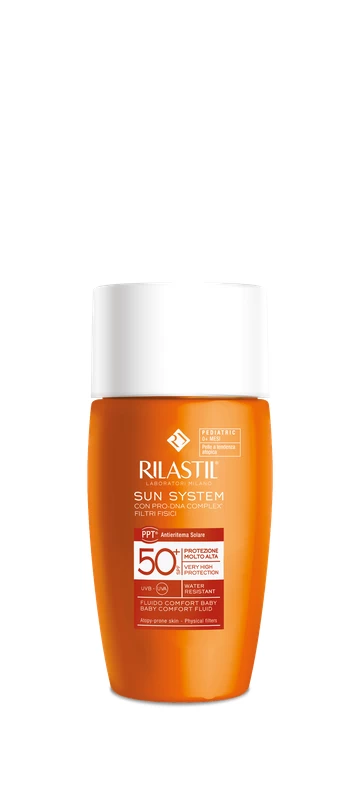 Rilastil Sun System Baby SPF50+ Fluido Comfort Protezione Molto Alta 50ml 1 Rilastil Sun System Baby SPF50+ Fluido Comfort Protezione Molto Alta 50ml