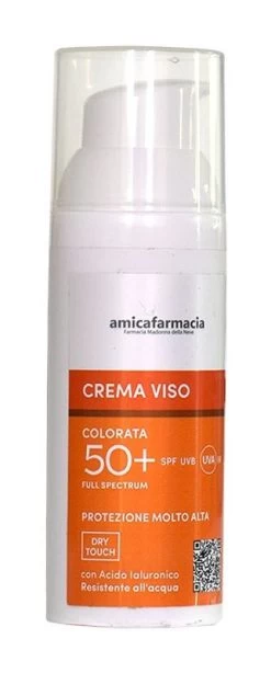 Amicafarmacia Crema Viso Colorata SPF 50+ Protezione Alta 50ml