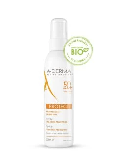 A Derma A-Derma Protect Spray Solare SPF50+ Corpo Pelli Sensibili 200ml