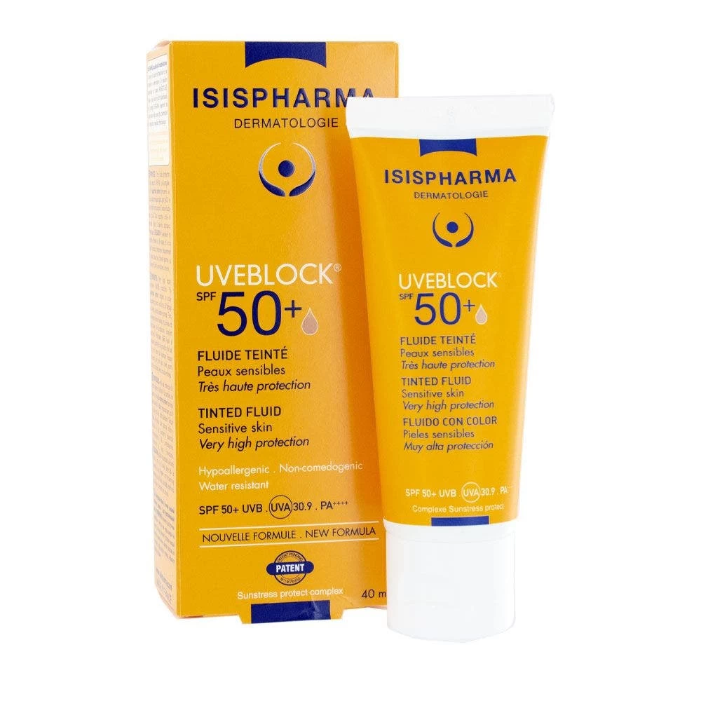 Fluido Colorato Spf50+ Pelle Sensibile 40 Ml Uveblock Isispharma 1 Fluido Colorato Spf50+ Pelle Sensibile 40 Ml Uveblock Isispharma