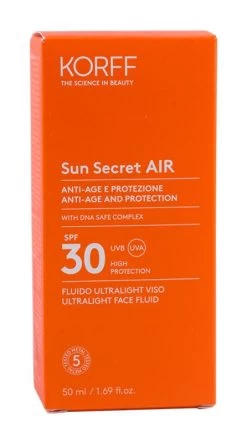 Korff Sun Secret AIR SPF30 Fluido Ultralight Viso 50ml