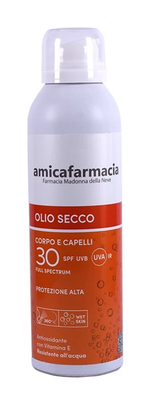 Amicafarmacia Olio Secco SPF30 Corpo E Capelli 150ml 1 Amicafarmacia Olio Secco SPF30 Corpo E Capelli 150ml