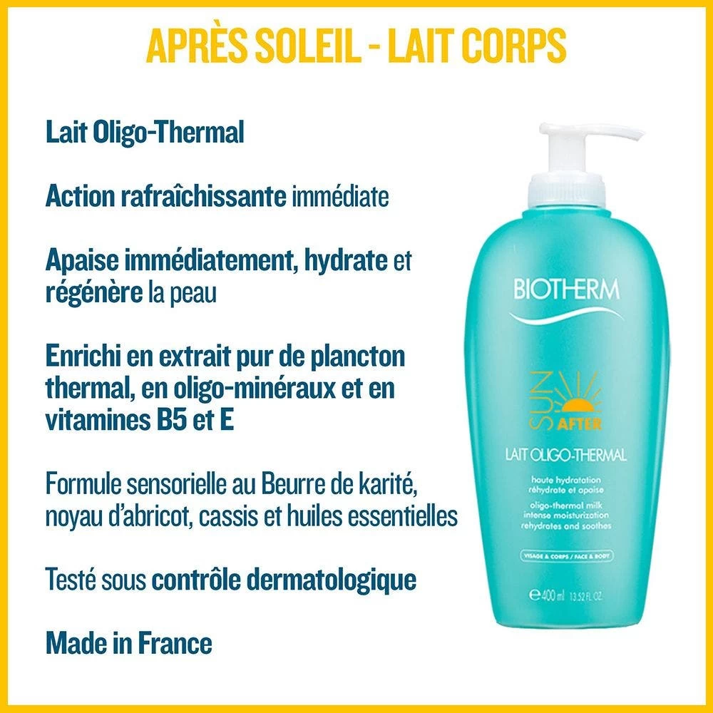Latte Corpo Doposole Ultra Idratante 400 Ml Sun After Viso E Corpo Biotherm 2 Latte Corpo Doposole Ultra Idratante 400 Ml Sun After Viso E Corpo Biotherm - immagine 2