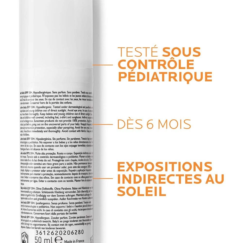 50+ Pediatrics Latte 50 Ml Anthelios La Roche-Posay 2 50+ Pediatrics Latte 50 Ml Anthelios La Roche-Posay - immagine 2
