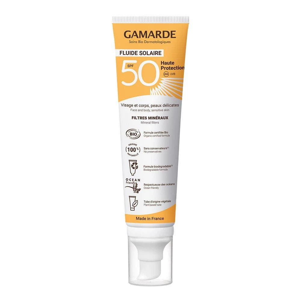Fluido Solare Biologico SPF 50 100ml Protezione Elevata Gamarde 1 Fluido Solare Biologico SPF 50 100ml Protezione Elevata Gamarde