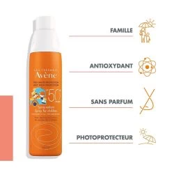 Spray Solare Bambino Spf50+ Pelle Sensibile 200ml Solaire Avène -Negozio Di Creme Solari 95018