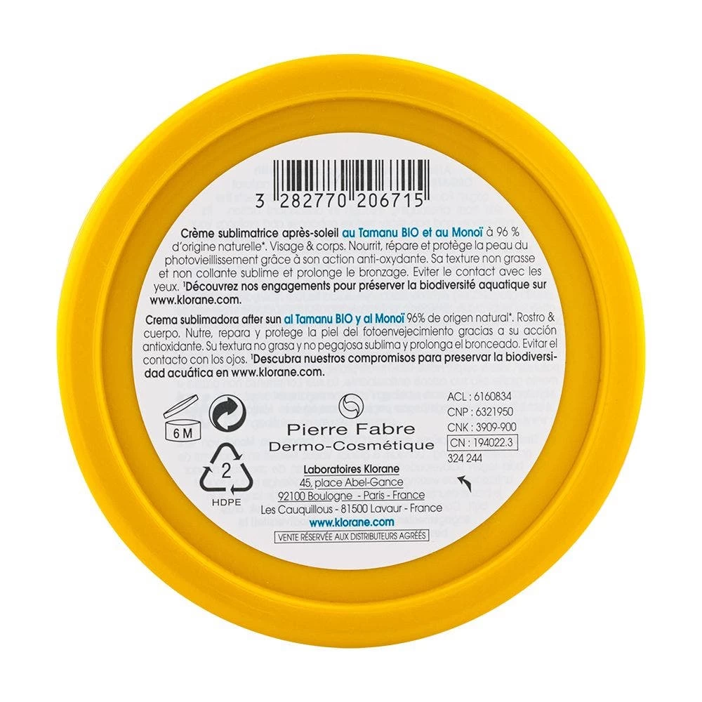 Crema Sublimatrice Doposole 200ml Polysianes Klorane 2 Crema Sublimatrice Doposole 200ml Polysianes Klorane - immagine 2