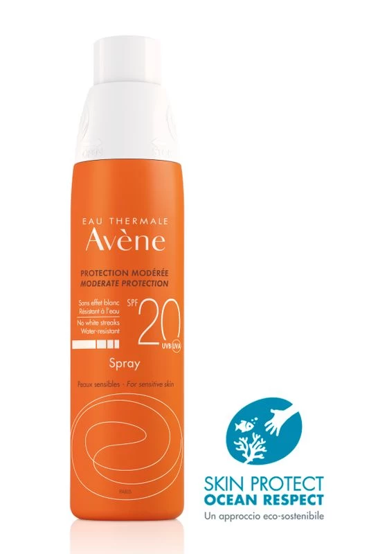 Avène Avene Spray Solare Protezione Media SPF20 200ml 1 Avène Avene Spray Solare Protezione Media SPF20 200ml