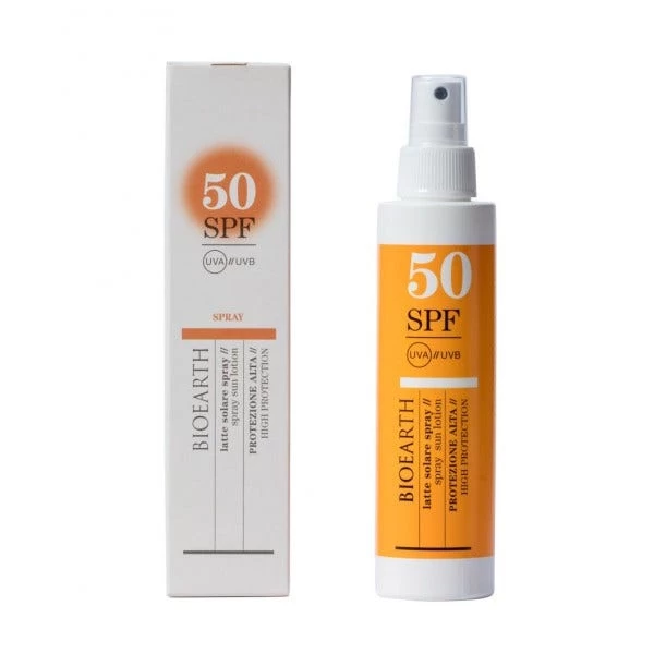 Bioearth Sun Latte Solare Corpo Spray SPF50 150ml 1 Bioearth Sun Latte Solare Corpo Spray SPF50 150ml