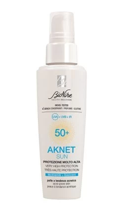 Bionike Aknet Sun Protezione Molto Alta SPF50+ Pelle A Tendenza Acneica 50ml