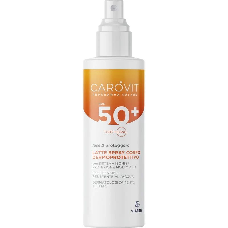 Carovit Solare Latte Corpo Spray SPF50+ 200ml 1 Carovit Solare Latte Corpo Spray SPF50+ 200ml