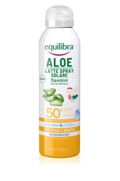Equilibra Latte Spray Solare SPF50+ Bambini Con Aloe Vera 150ml