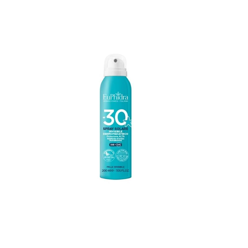 EuPhidra Spray Solare Invisible Dermopediatrico SPF30 200ml 1 EuPhidra Spray Solare Invisible Dermopediatrico SPF30 200ml