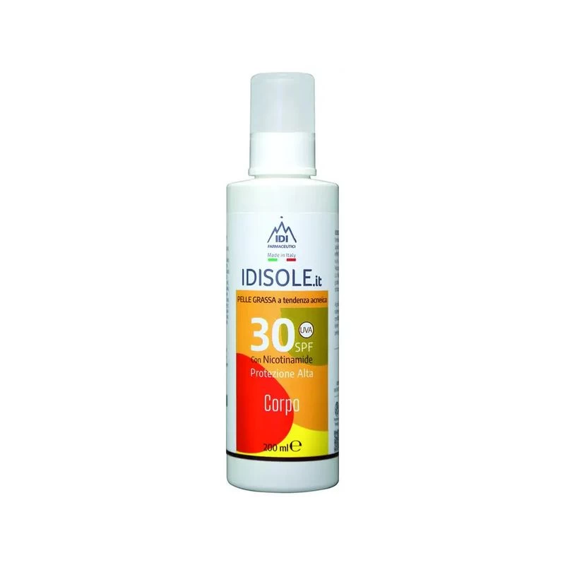 Idisole-IT Protezione Solare Alta SPF 30 Spray Corpo E Viso Pelle Grassa 200ml 1 Idisole-IT Protezione Solare Alta SPF 30 Spray Corpo E Viso Pelle Grassa 200ml