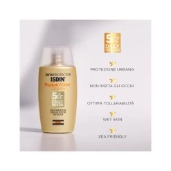 Isdin Fotoprotector Fusion Water Urban VIso SPF30 50ml -Negozio Di Creme Solari isdin fotoprotector fusion water urban spf30 protezione solare viso quotidiana 50ml 3 1645019689