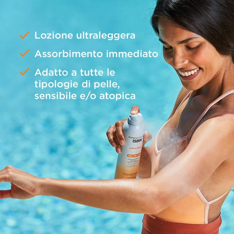 Isdin Fotoprotector Lotion Spray Corpo SFP50 250ml 3 Isdin Fotoprotector Lotion Spray Corpo SFP50 250ml - immagine 3
