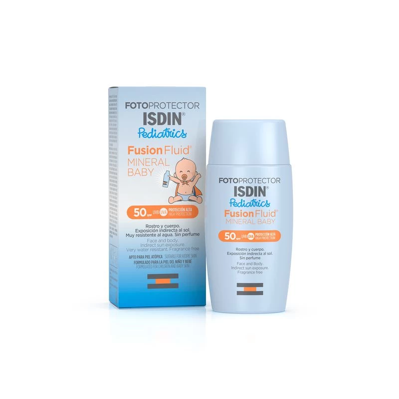 Isdin Fotoprotector Fusion Fluid Mineral Baby Pediatrics SPF50 50ml 1 Isdin Fotoprotector Fusion Fluid Mineral Baby Pediatrics SPF50 50ml