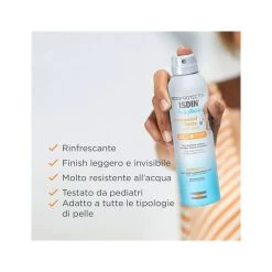 Isdin Fotoprotector Corpo Transparent Spray Wet Skin Pediatrics SPF50 250ml -Negozio Di Creme Solari isdin fotoprotector transparent spray spf50 wet skin pediatrics protezione solare alta per bambini 2 4 1645520104