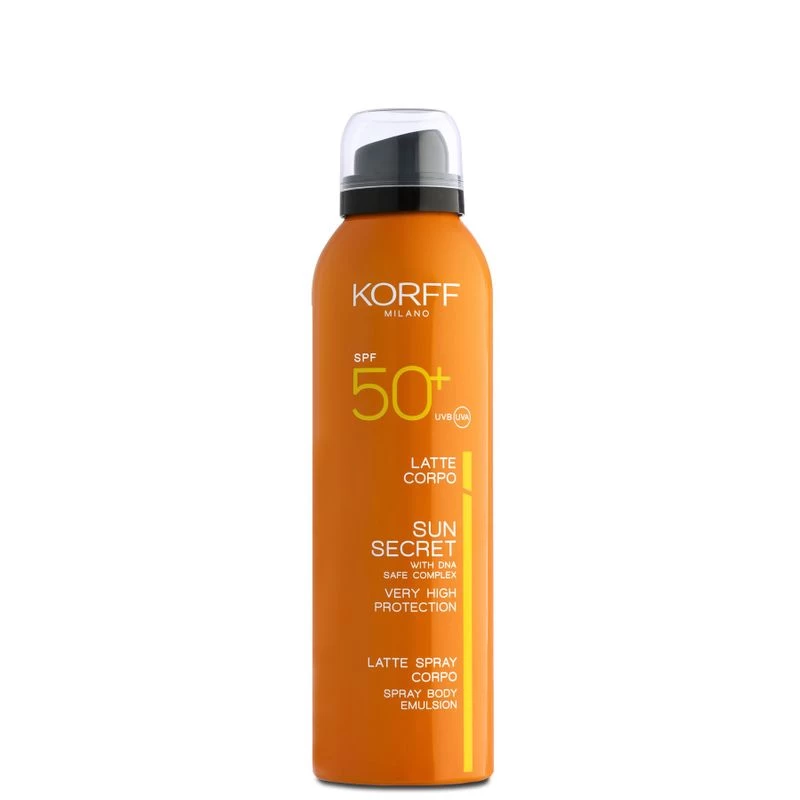 Korff Sun Secret Latte Spray SPF 50+ Corpo 200ml 1 Korff Sun Secret Latte Spray SPF 50+ Corpo 200ml