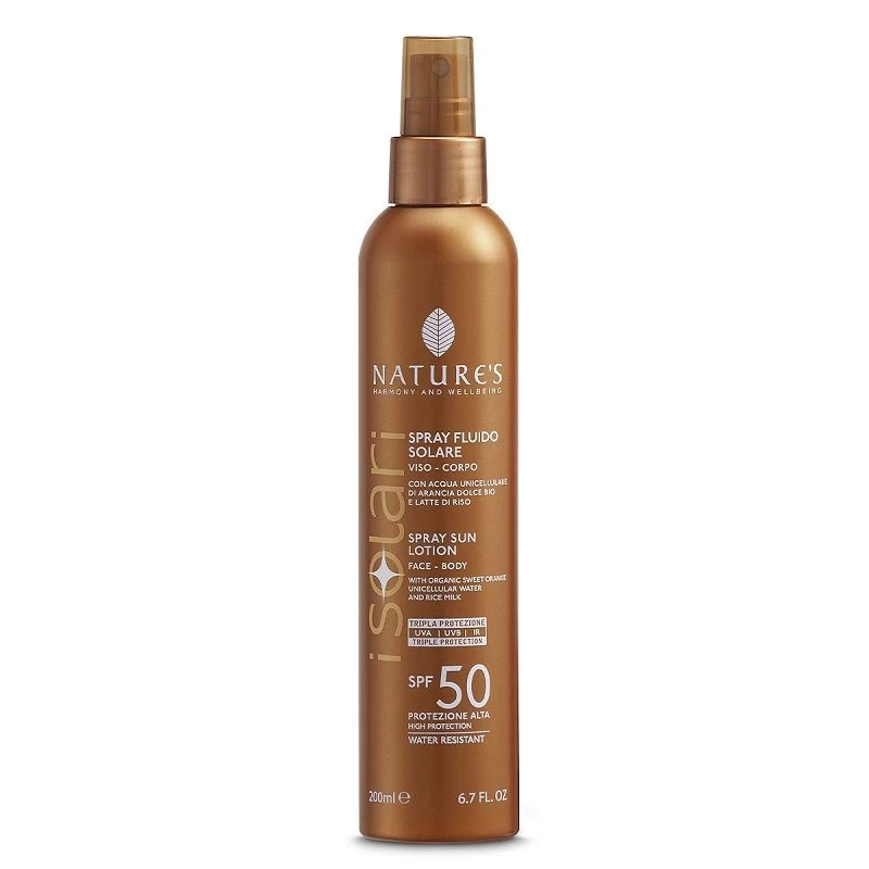 Nature's Spray Fluido Solare Corpo SPF50 200ml 1 Nature's Spray Fluido Solare Corpo SPF50 200ml