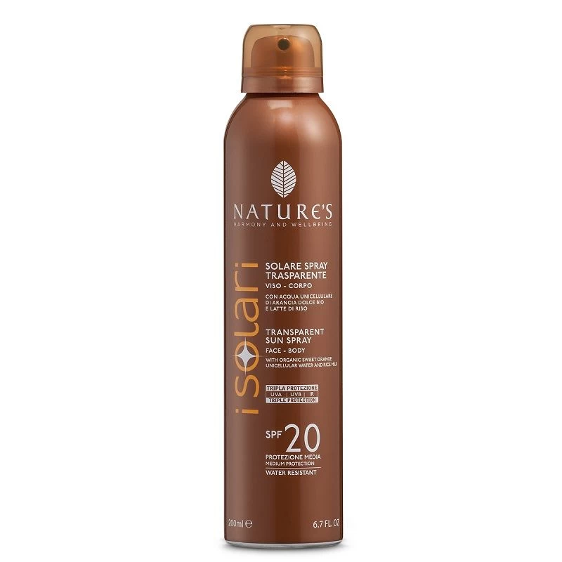 Nature's Spray Solare Corpo Trasparente SPF20 200ml 1 Nature's Spray Solare Corpo Trasparente SPF20 200ml
