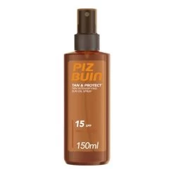 Johnson & Johnson Piz Buin Tan&Protect SPF15 Olio Spray Abbronzante 150ml