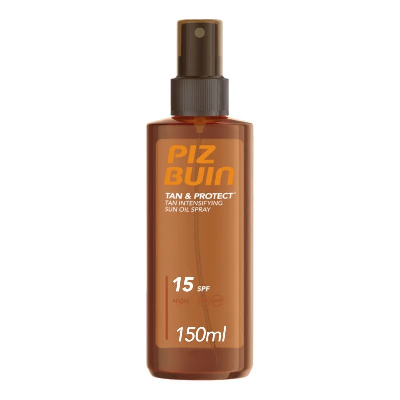 Johnson & Johnson Piz Buin Tan&Protect SPF15 Olio Spray Abbronzante 150ml 1 Johnson & Johnson Piz Buin Tan&Protect SPF15 Olio Spray Abbronzante 150ml