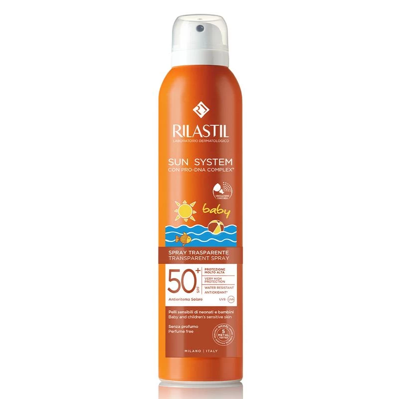 Rilastil Sun System Baby Trasparent Spray SPF50+ 200ml 1 Rilastil Sun System Baby Trasparent Spray SPF50+ 200ml